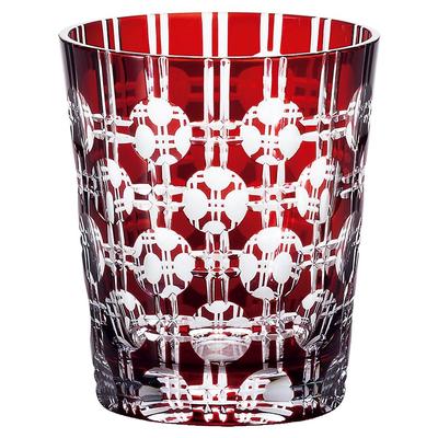 NARUMI Tumbler Glaswaren Eternity 250cc Rotfarbiges Glas Schliffglas Whiskeyglas Altes Glas Geschenkbox GW6057-227RD