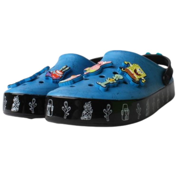 SpongeBob SquarePants x Crocs Off-Court Clog Bikini Bottom Unisex Sneakers Blue Black 209825-001
