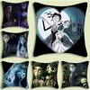 C-Corpse Bride Cartoon Anime Pillow Covers Cartoon Sofa Decorative Home Double-Sided Printing Short Plush Cute Cushion Cover