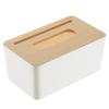 1Pc Paper Towel Dispenser Wood Tissue Box Cover Holder Countertops Bathroom Toilet Tissue Box Home Paper Extraction Dispenser
