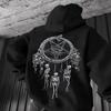 American Viking Totem Printed Hoodie Cotton Men's Loose Casual Eagle Super Cool Hoodie Hoodie Men's Hoodie Sweatshirt