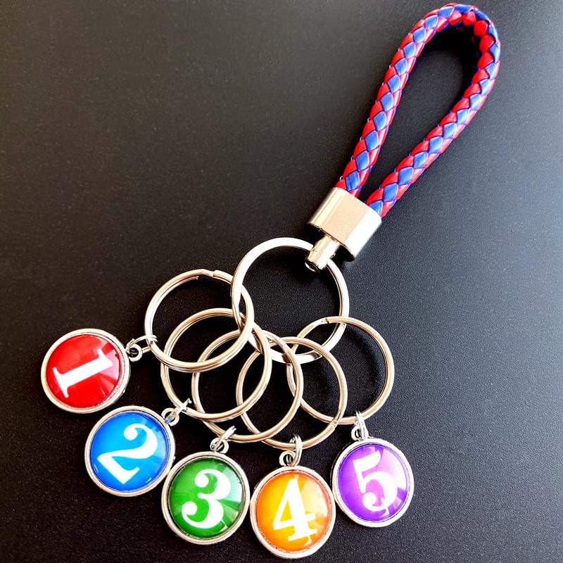 Leather Rope Digital Keychain: Versatile Keyring for Men, Women, Cars, and Hotel Rooms