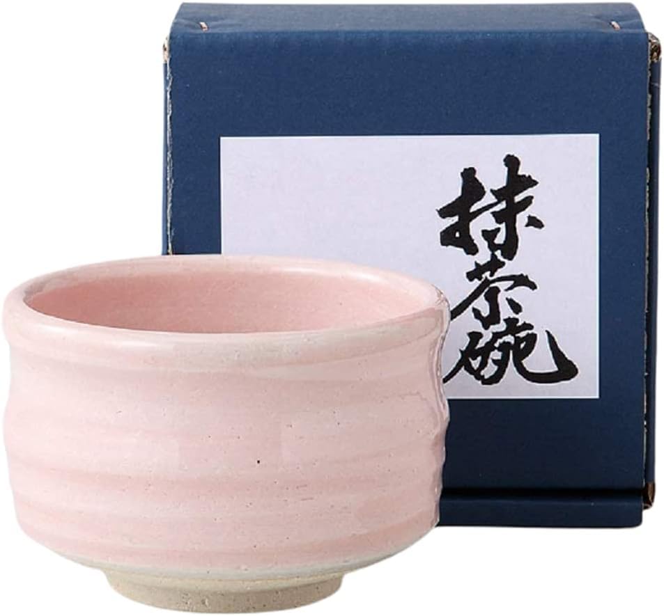Matcha x Sakura Shino Cylindrical Matcha Mino Made in Japan Ale-net Bowl, 11 H7.5cm, Bowl, Ware,