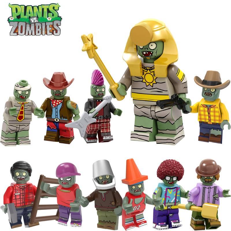 Children's Building Toy Plant Vs. Zombie Boy Mini Granule Toy
