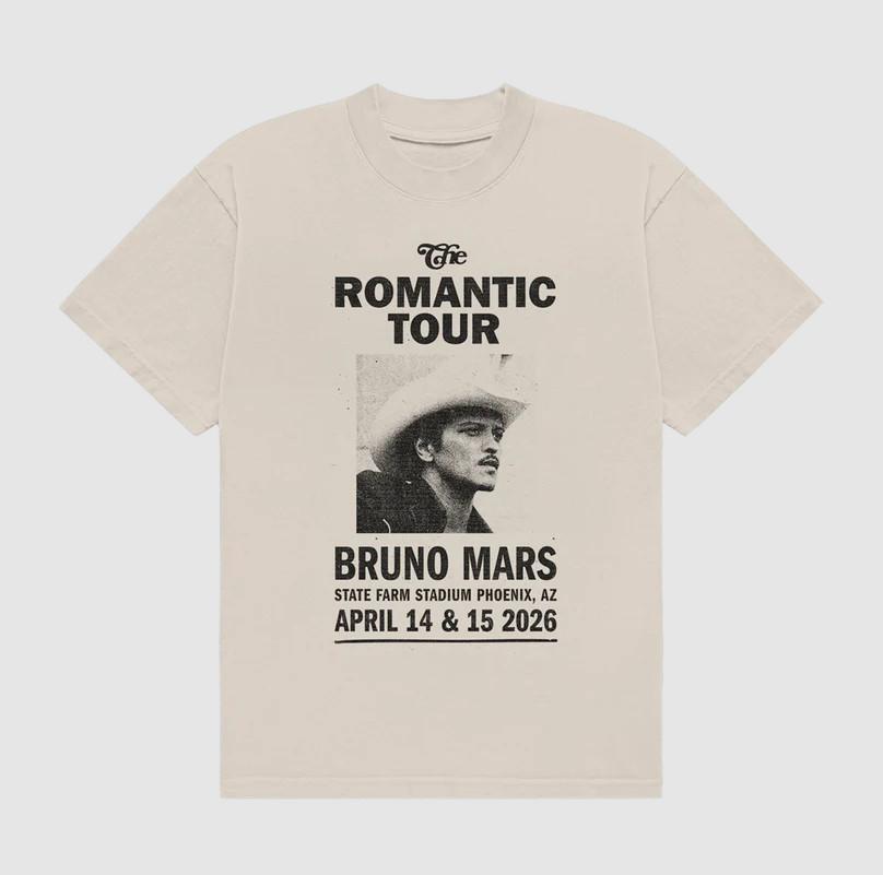 Bruno *Mar 2026 Phoenix The Romantic Tour On April 14 &15 T-Shirt S
