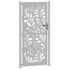VidaXL Porte de jardin acier résistant aux intempéries design vagues, porte de clôture, porte extérieure, porte en métal, 4100978