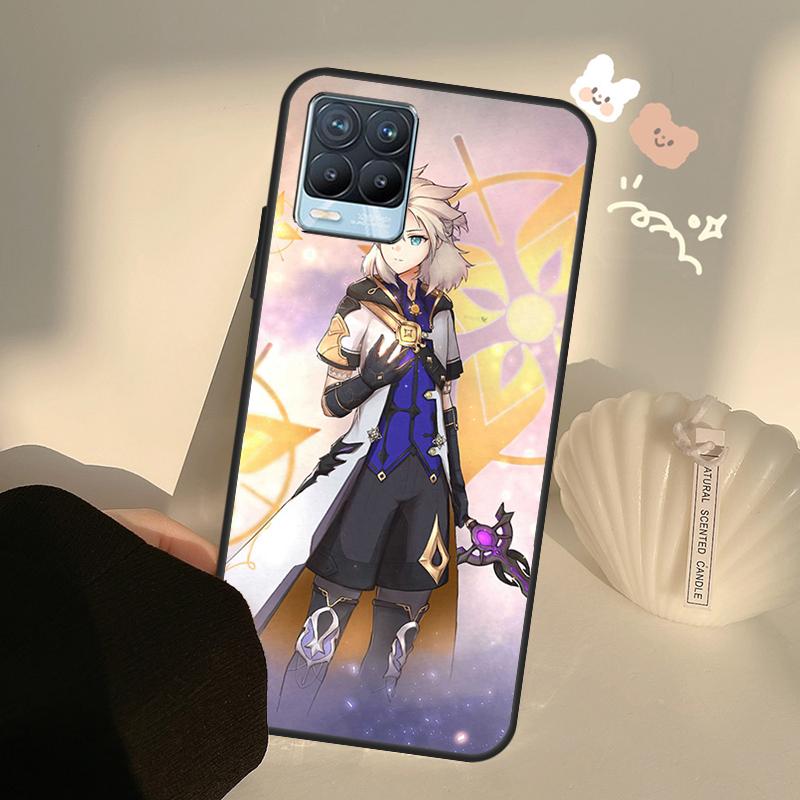 

Чехол Smug Albedo Genshin Impact для Realme 9 8 Pro 8i 9i GT Master GT Neo 2 3, чехол для OnePlus 9 Pro 10 Pro Nord2 9R Realme 9i