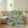 Fun Cartoon R-Rugrats-S Cute Blanket Warm Soft Suitable For Bedroom Sofa Bed Living Room Office Travel Camping Gifts