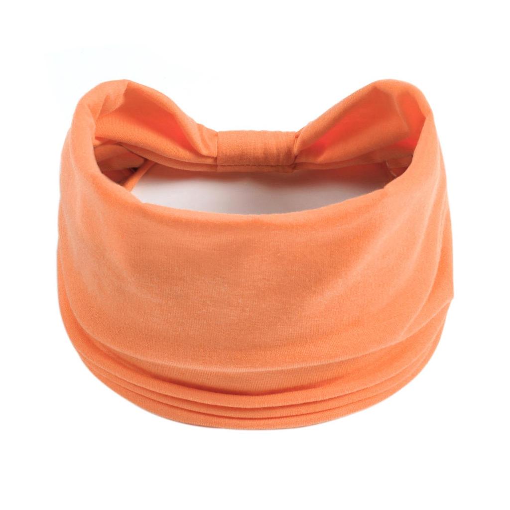 Women's Solid Color Elastic Yoga Headband - Wide, Sweat-Absorbing Sport Macaron Design