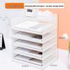 Handun A4 Metal Desktop File Organizer with Side Mesh and Basket