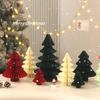 Büyük Yılbaşı Ağacı Süsü 3D Petekli Top Katlanabilir Kağıt Xmas Ağacı Navidad Dekorasyonları Masaüstü Asılı Xmas Dekor