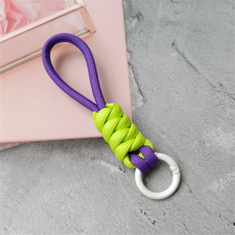 Creative Hand Woven Keychain For Mobile Phone Lanyard Anti Lost Knot Rope Strap Key Ring Men Women Car Key Holder Key Accessory