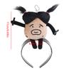 Cute Cartoon Doll Headband Funny Braided Doll Hairband Hair Hoop Hairpin Perfect for Party Cosplay Headdress Jewelry