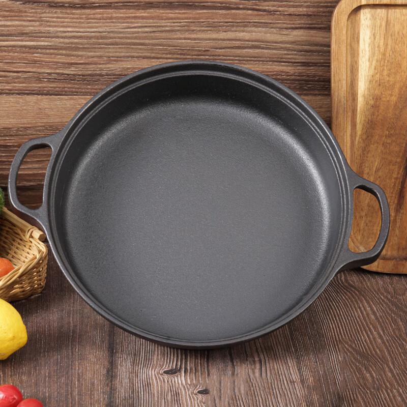 Pabei Cast Iron Double-Handle Frying Pan 33cm