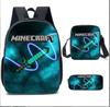 Minecraft Printed Cartoon Backpack Student Schoolbag Shoulder Bag Bag Pencil