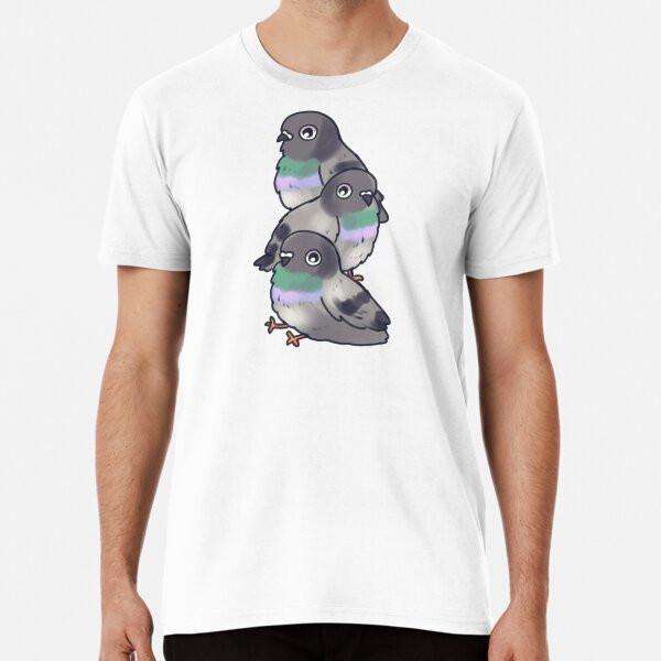 Cute Pigeon stack T-Shirt S-5XL Best T-Shirt