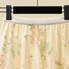 Women Spring Fall High Waist All Match Embroidery Flower Mesh A Line Skirt