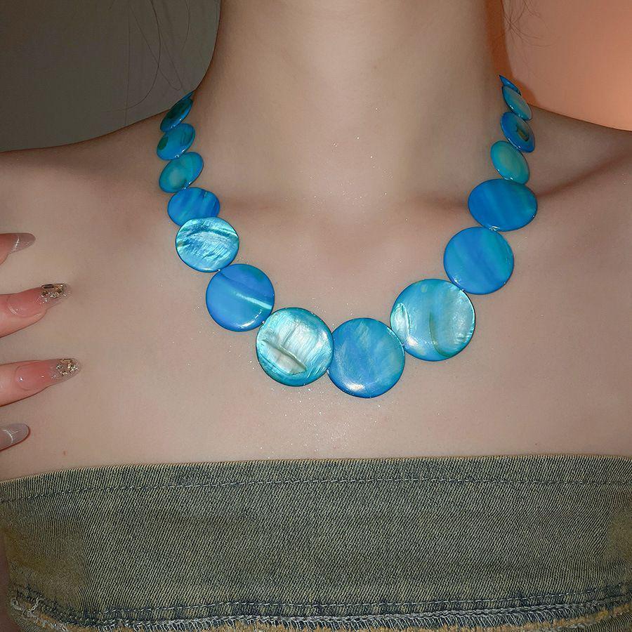 Высококачественное ракушечное ожерелье: Стильная женская пляжная мода Ключица Цепочка