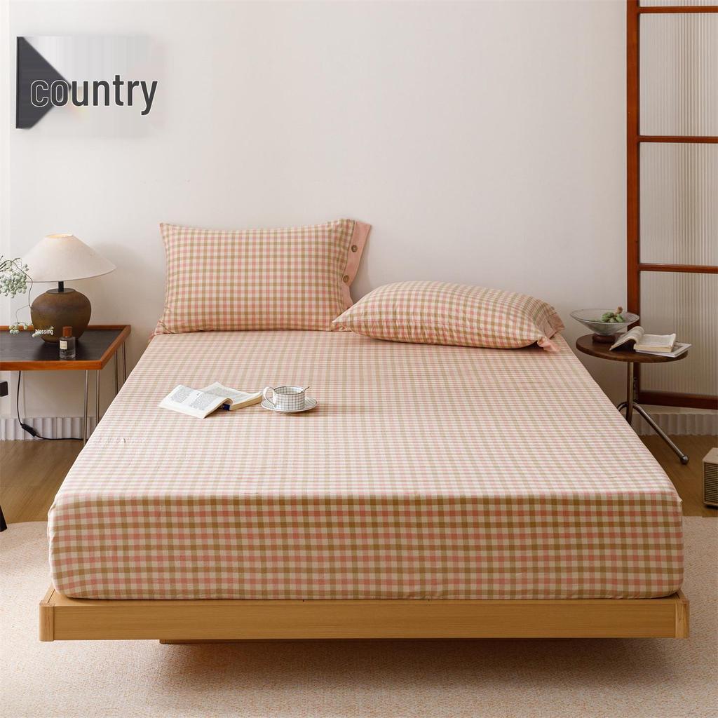Cotton Fitted Sheet: Soft, Skin-Friendly, Moisture-Absorbing, Sweat-Wicking, Machine Washable Mattress Protector