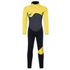 Unisex 3mm Neoprene Wetsuit Full Body Mock Neck Long Sleeve Back Zipper Color Block Swimwear