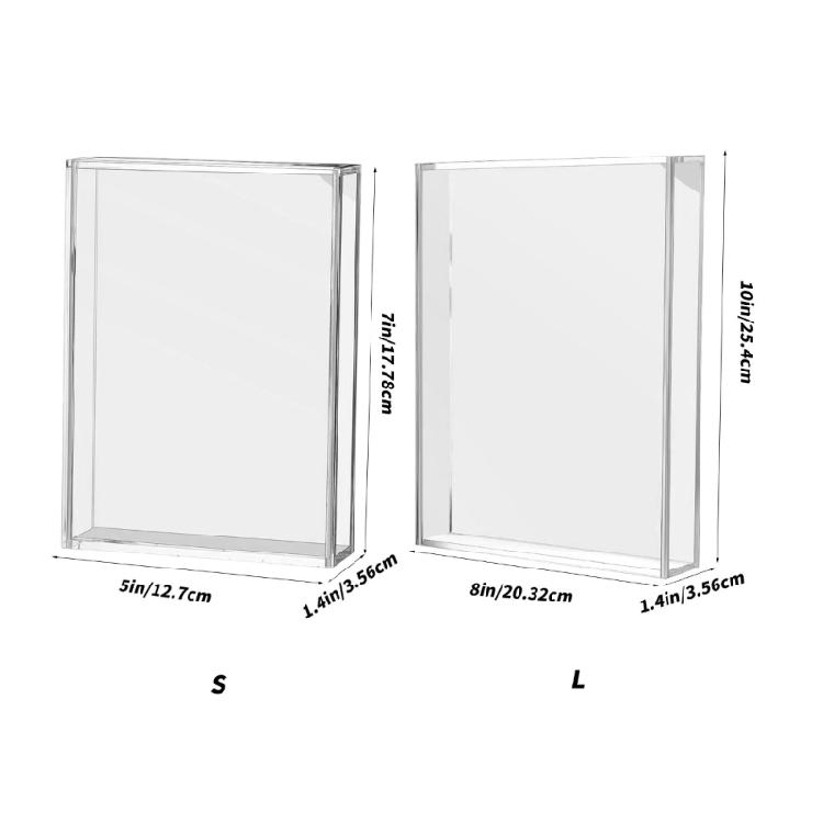 Skuggbox Ram Tydlig Fotoram Husdjursminnesmärke Skuggbox DIY Bordsskiva Displaylåda Rum/Födelsedag/Bröllop/Fest