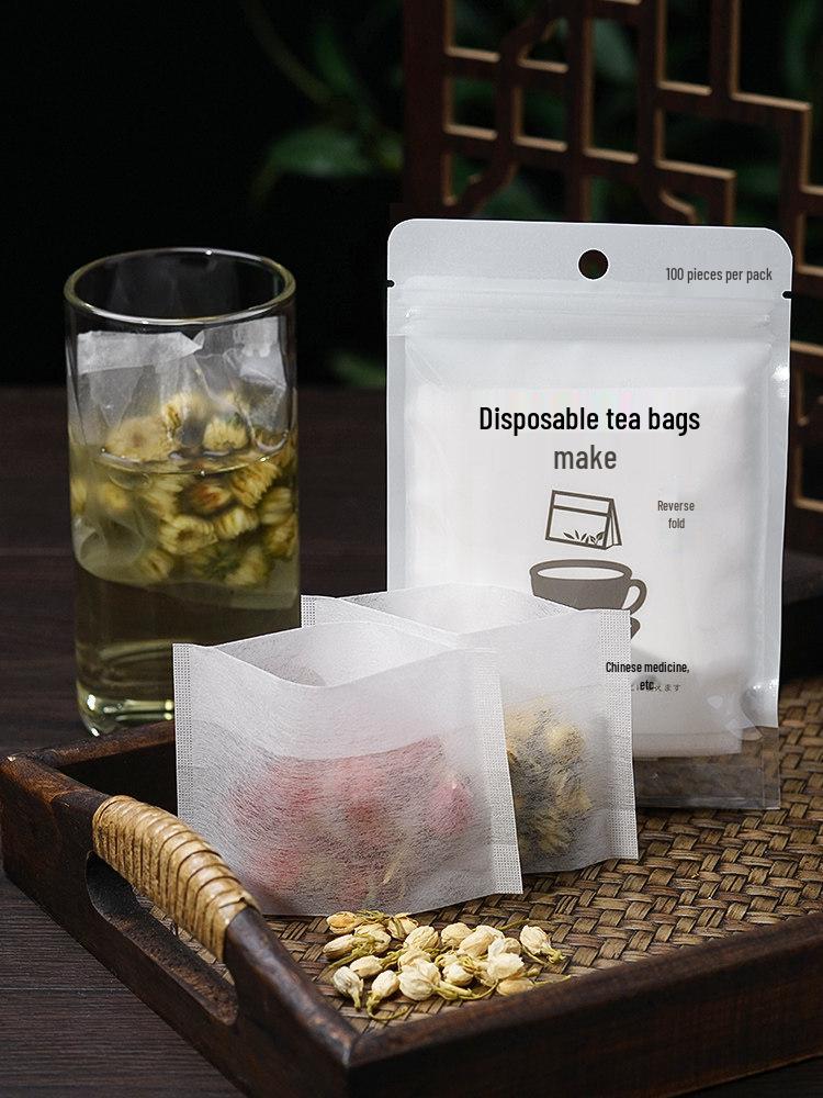 Japanese Disposable Food-Grade Corn Fiber Tea Infuser Bag for Homemade Herbal and Fruit Tea