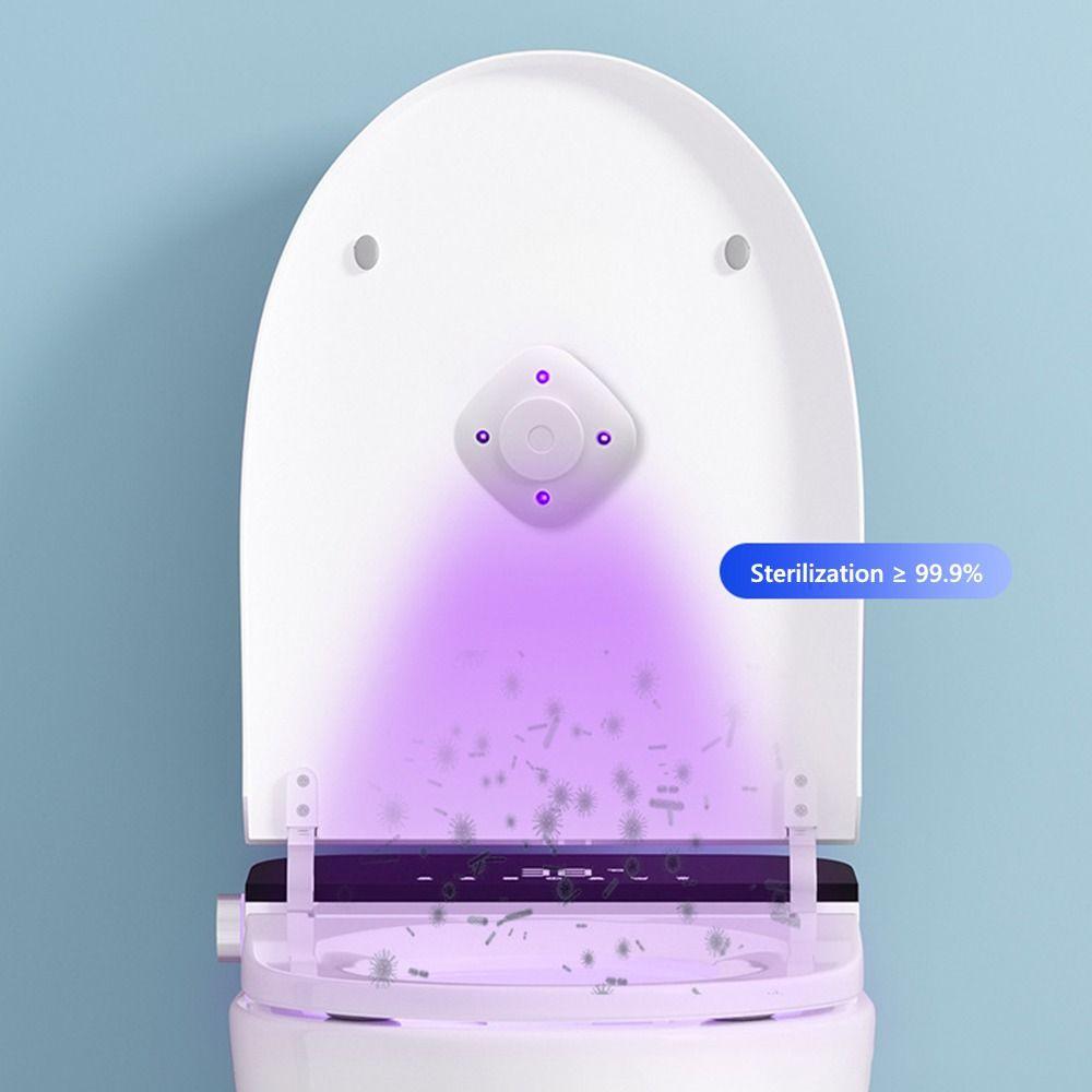 White UV Toilet Disinfection Lamp Plastic Ultraviolet Lamp Intelligent Toilet Sterilizer  Travel