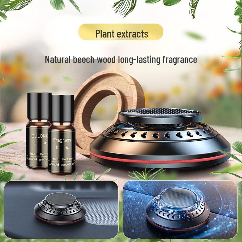 Yidian Solar Rotierender Auto-Lufterfrischer