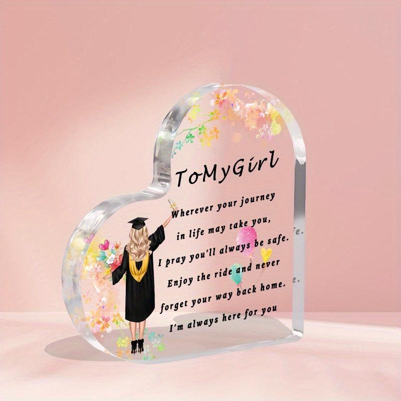 

2025 Graduation Gifts for Her: Inspirational Desk Sign. All Grade Levels (College-High-5th-8th), Farewell Gift for Girls. чистый