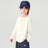 Duo Duo Jia Boys' Solid Color Loose Fit Long Sleeve T-Shirt