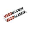 1 Pair Two Side New 3D Aluminum Mugen Emblem Chrome Logo Rear Badge Car Trunk Sticker Car Styling For  Civic Accord CRV Fit