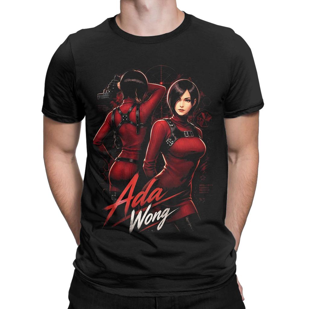 Ada Wong TShirt Unisex 100Cotton Tops Streetwear Round Neck Short Sleeve