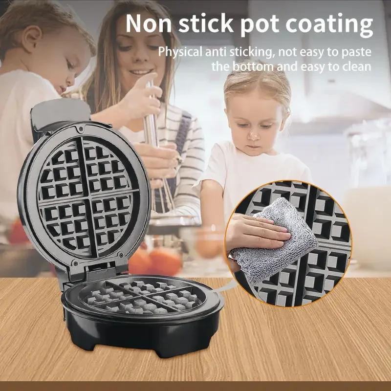 Multi-function Electric Waffle Maker, Physical Anti-stick Design, Anti-scald Handle, Suitable for Breakfast, Dessert, Snacks