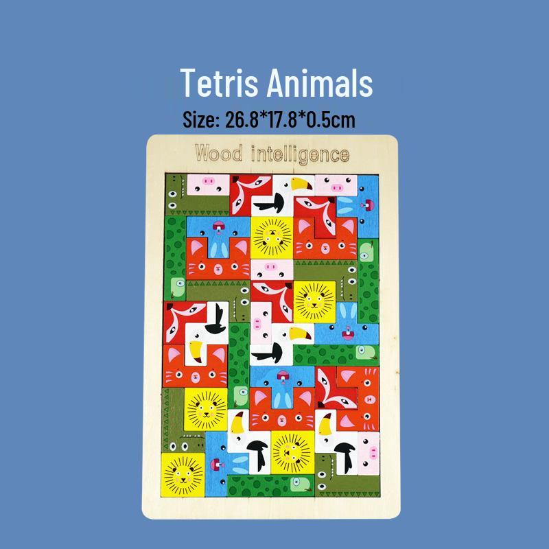 

Colorful Tetris Building Blocks Puzzle Educational Toy for Kids