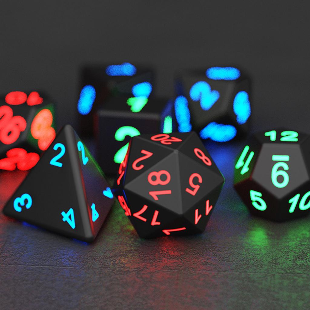 Koupit (Belt)DND Dice Rechargeable With Charging Box 7PCS Ornaments LED