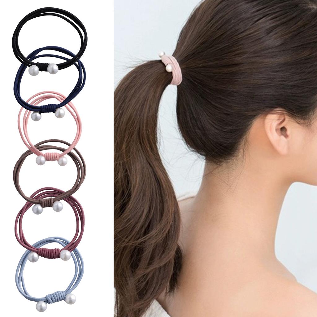 Elastic Hair Ring French Style Bands Tie Simple Fashion Hair Rope Basic Head Rope For Women Girls Hair Accessories