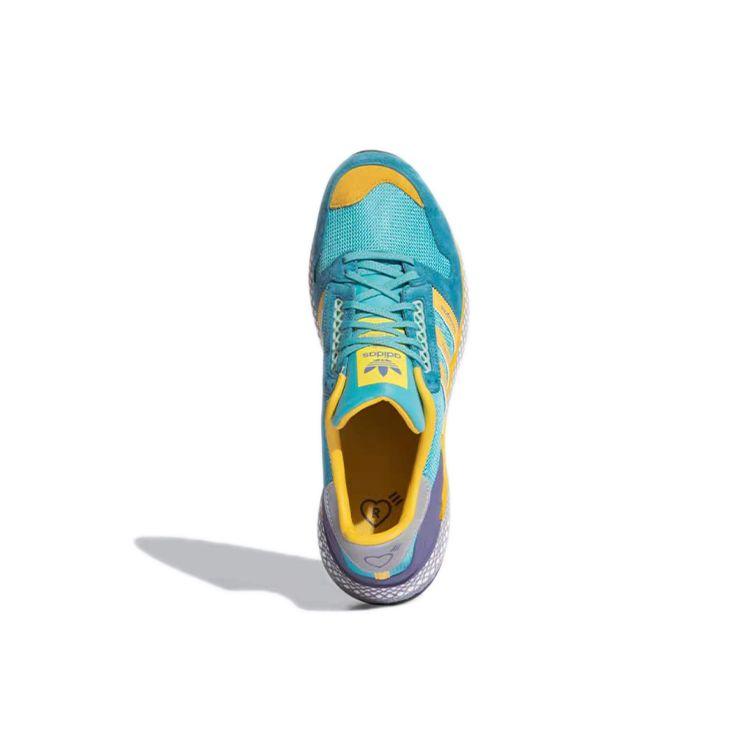 Human Made X Adidas Questar Light Aqua Men Sneakers Blue St-Fade-Ocean Core-Black GY3018