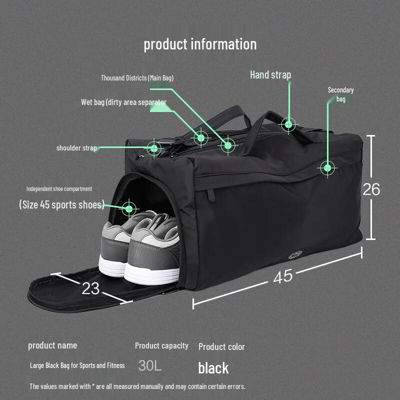 Dry-Wet Separation Sports Gym Bag