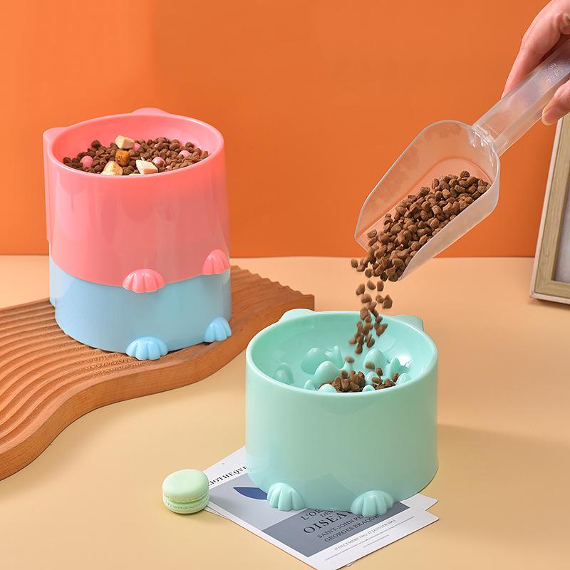 New Cat Bowl Anti-choke and Anti-stop Slow-food Bowl Cat Dog Feeder Basin Cat Slow-food Bowl Pet Supplies