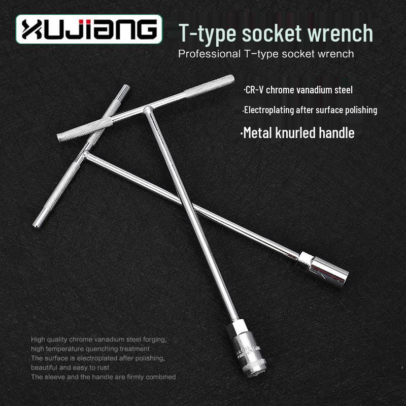 Extended T-handle Hex Socket Wrench (6-19mm)