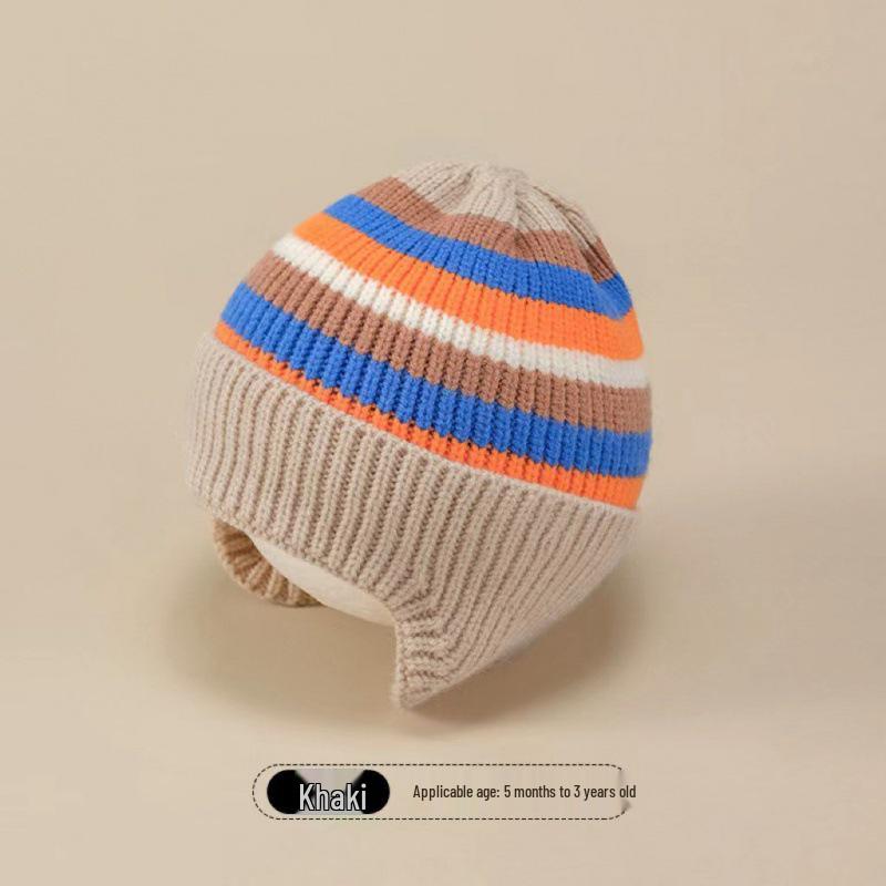 Kinder Cartoon Strick Wollmütze - Niedlicher Winterstil mit warmem Ohrenschutz für Jungen und Mädchen