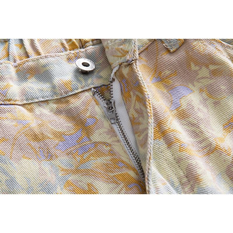 2025 Summer Men Classic Design Cargo Pants Men Loose Fit Printed Wash Pants Male All Match High Street Hip Hop Trousers