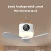 Portable Ceiling Fan Mini USB Camping Tent Fans Light with Remote Smart Timingr 4 Adjustable Wind Speeds for Outdoor Dorm, Tent Fan, Outdoor Cooling