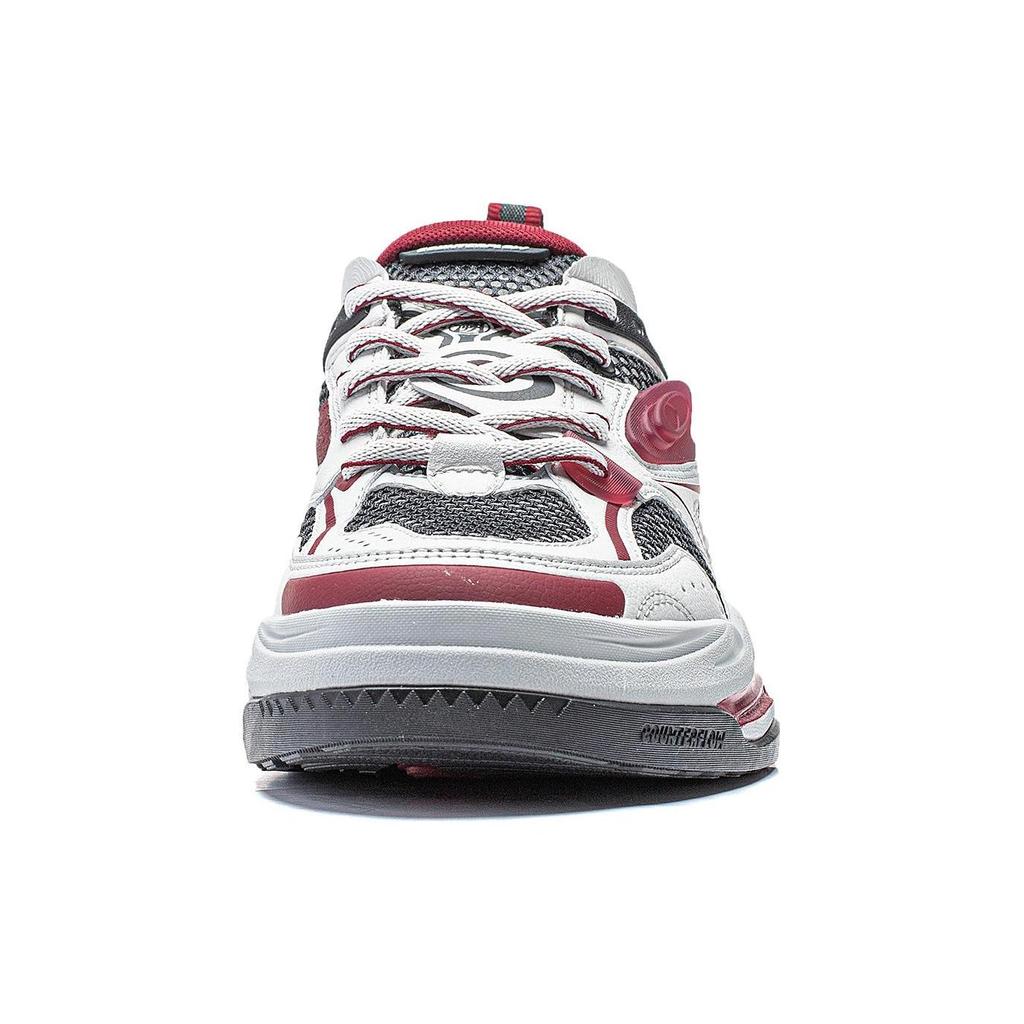 Li Ning Flash Star 2 Slip Resistant Abrasion Resistant Low Top Casual Shoes Men's Black Gray Red AGLT171-1