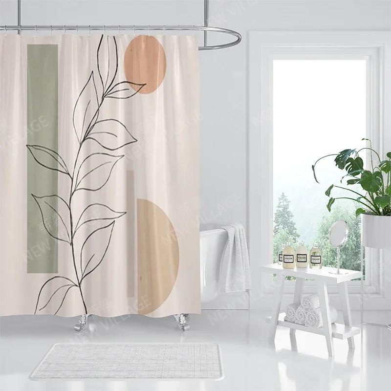 Wasserdichte Stoff Duschvorhänge Badezimmer Vorhang Zubehör 180X200 Duschvorhang Für Dusche 240*200 Nordische Boho Dekoration