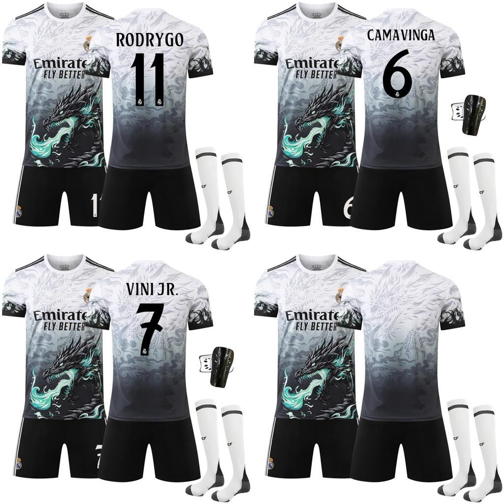 Fußballtrikot mit Drachenmuster Nr. 9 aus Polyester für Fußballfans