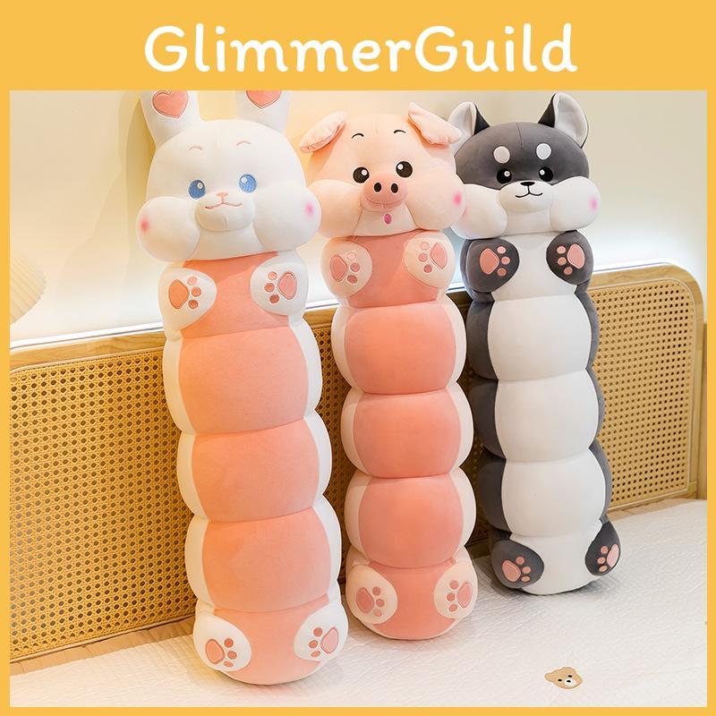 Long Pig Caterpillar Rabbit Husky Plush Toy Stuffed Doll Gift Decoration Bedroom