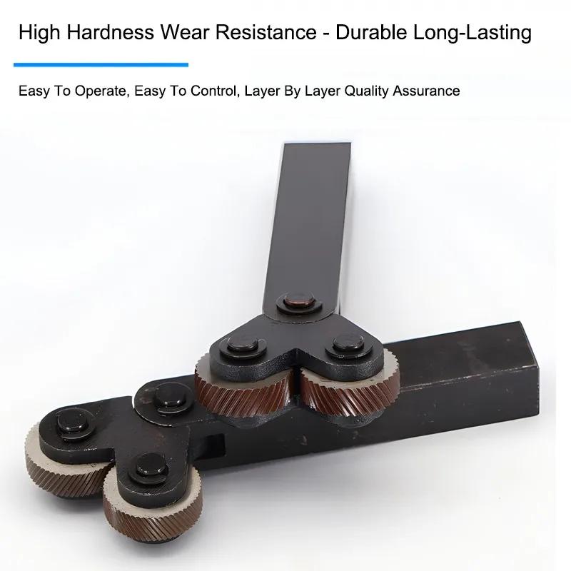 1 Satz Rändelwerkzeug 0,8-3 mm Gerade/Netzförmig Rändelschneider Drehbank Schneidwerkzeug Werkzeugmaschinen 20 mm Schaft Einzel-Doppelrad