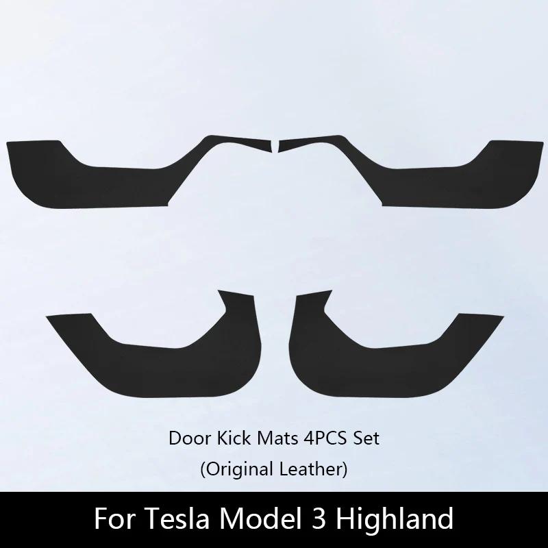 Door Anti-kick Sticker Model 3 Highland Soil-proof Mat Side Door Anti-scratch Protective Stickers for Tesla Model Y/3 -