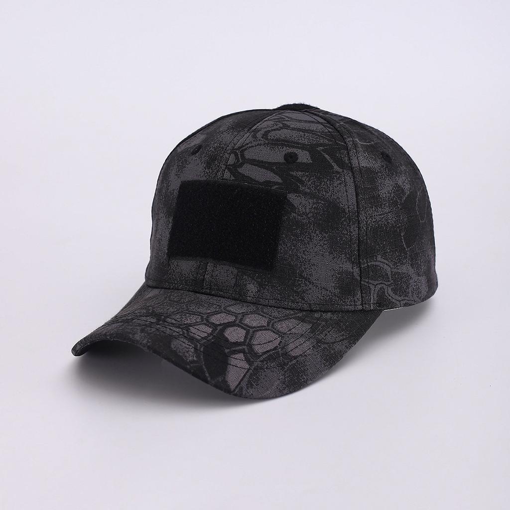 Military Fans Outdoor High-Quality Python Velcro Baseball Cap Men'S Tactical Camouflage Hat Sports Mesh Cap